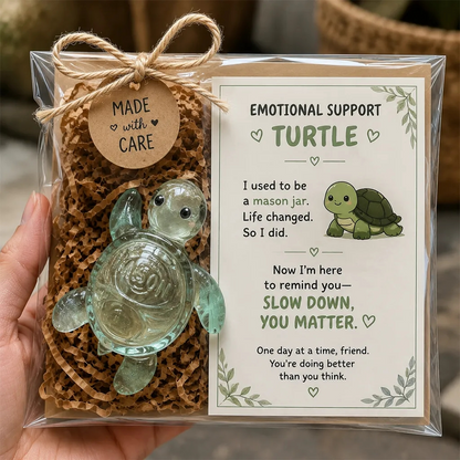 🎁Buy 3, Get 1 Free 💛 Emotional Support Glass Animal Gift – A Little Reminder You Matter.