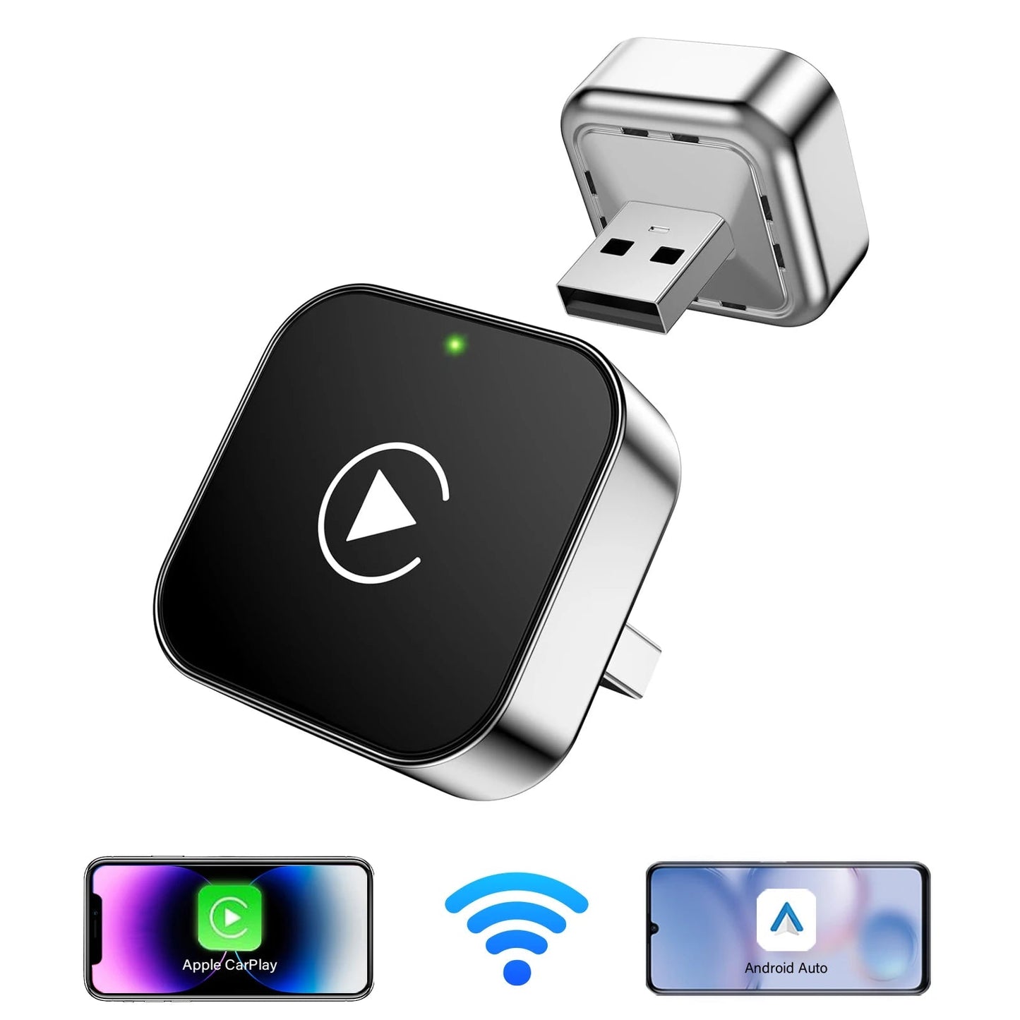 🔥50K+ SOLD!!✨2026 Wireless CarPlay Adapter for Android – Fast, No-Lag, Hands-Free