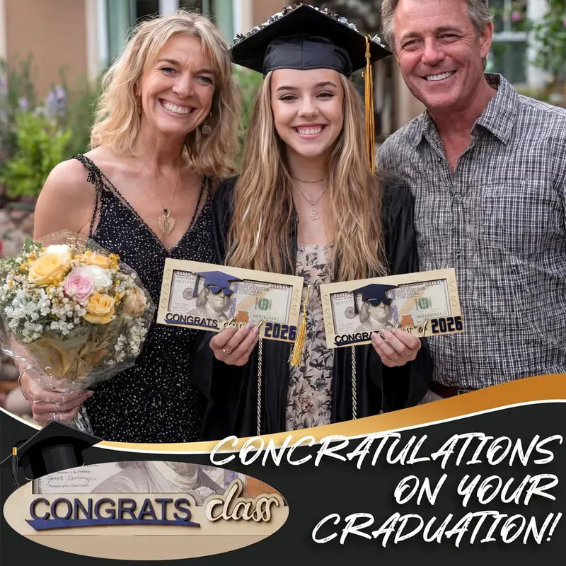 ⏰Ends Today: 50% OFF!👏Class of 2026 Graduation Money Holder – Stylish, Sentimental, Unforgettable