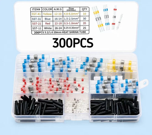 🔌🧑‍🔧300PCS Waterproof Solder Seal Wire Connectors for Marine & Auto💪