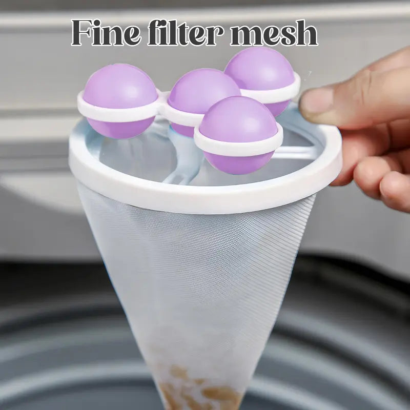 🔥 Flash Sale: 50% OFF – Pet Hair & Lint Catcher – Reusable Floating Filter Bag