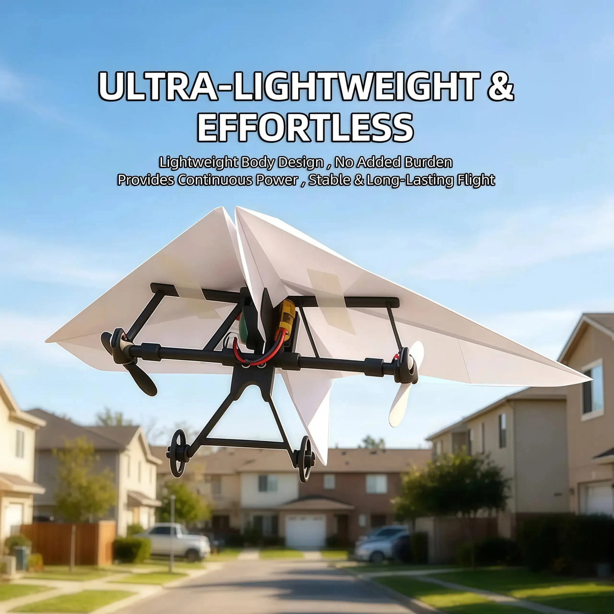 ✈️ RC Paper Airplane Kit | Gyro Stabilizer, Dual Propellers, DIY Flying Toy