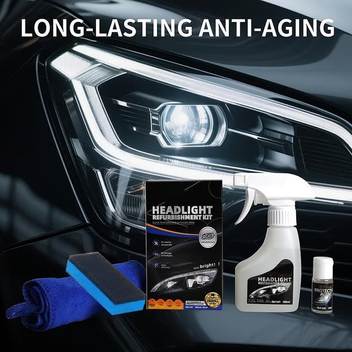 Buy 2 Get 1 Free🚘Automotive Headlamp Restoration Fluid, blurring enhanced crystalline coating refurbisher