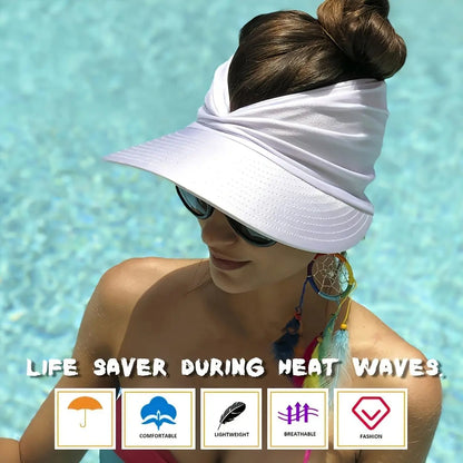 🔥 50% OFF - Women's UPF 50+ UV Protection Sun Visor Hat