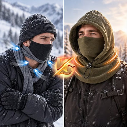🔥2026 Hot Sale ✨4-in-1 Winter Warm Fleece Hood❄️