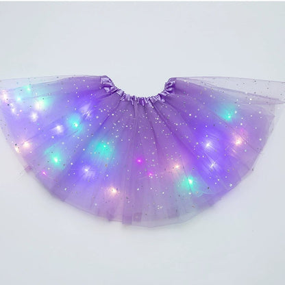 🎉🌟 Princess Glow LED Skirt | Soft, Safe & Stretchy for All-Day Play– Last Chance at This Price!
