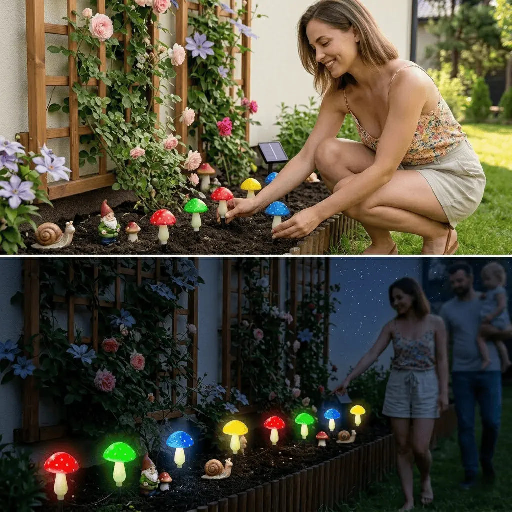 🍄Decorative Solar Mushroom Lights for Outdoor Pathway & Garden