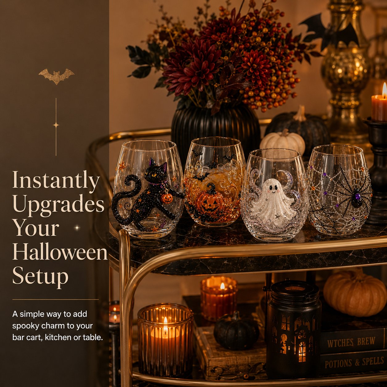 🎃 Limited-Time 49% OFF | 3D Halloween Glassware Collection ✨ Magical Cups for Spooky Party Moments