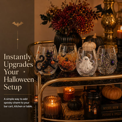 🎃 Limited-Time 49% OFF | 3D Halloween Glassware Collection ✨ Magical Cups for Spooky Party Moments