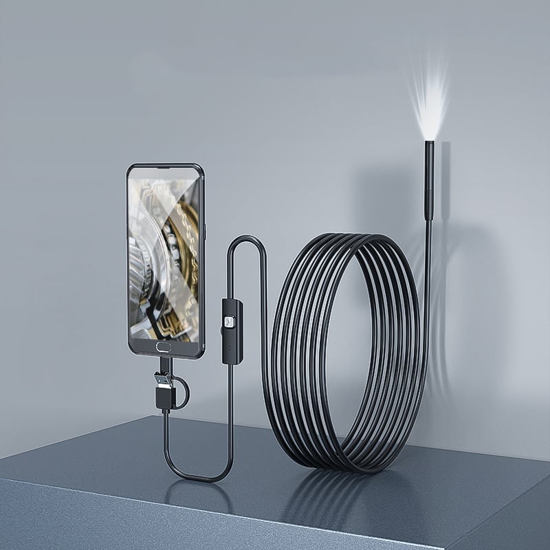 🔎 Plug-and-play endoscope camera – Compatible with Android、Windows、Mac(not applicable to Apple systems)