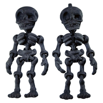 🦴 3D Printed Magnetic Skeleton Figurine – Vintage Desk Toy & Fridge Decor