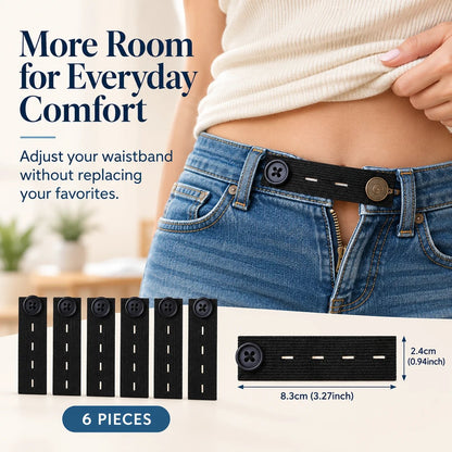 👖 Elastic Waistband Extender Buttons – Adjustable Comfort, 10-Piece Set