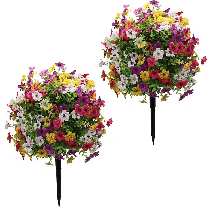 🔥 Best Seller🌸 🌿 UV-Resistant & Waterproof Artificial Daisy & Eucalyptus Stakes – Indoor & Outdoor Floral Decor