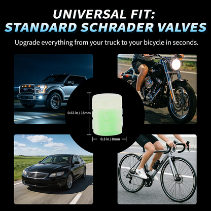🔥 Buy 2 Get 1 Free! Glow-in-the-Dark Tire Valve Caps ✨