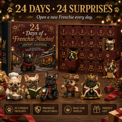🔥Limited Stock 50% OFF - 🎄🐶 2026 French Bulldog Advent Calendar – 24 Days of Frenchie Mischief