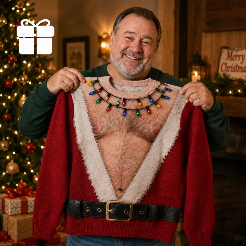 🎅😂 Santa’s Got a New Body – Funny Christmas Long Sleeve Shirt