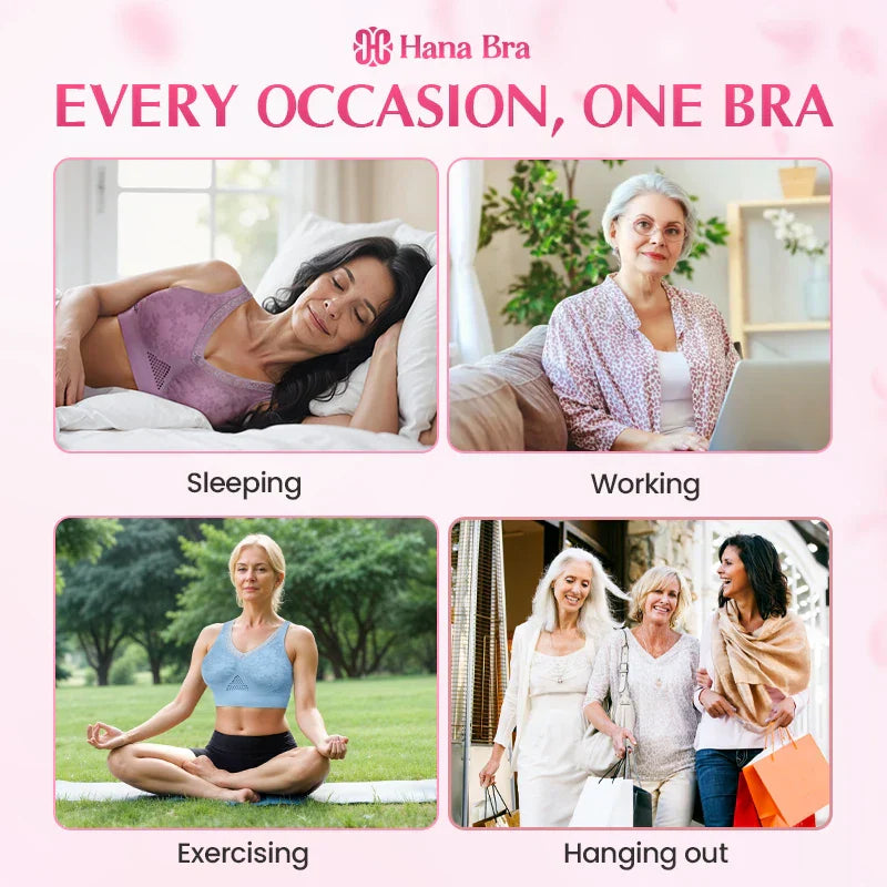 💖 High-Support Seamless Wireless Lace Bra – Comfort & Natural Lift ✨