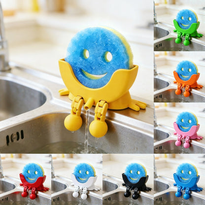 😊Smiley face sponge drainer💧 - Keeps Your Sink Clean & Dry🧽