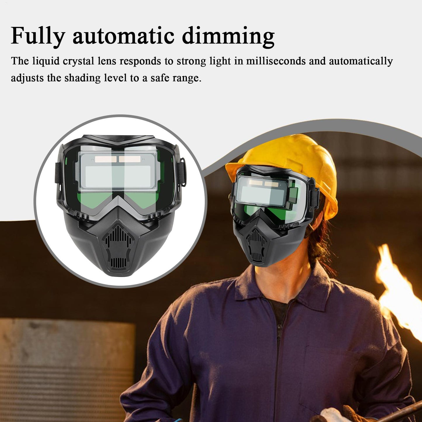🛠️ Auto-Darkening Welding Helmet
