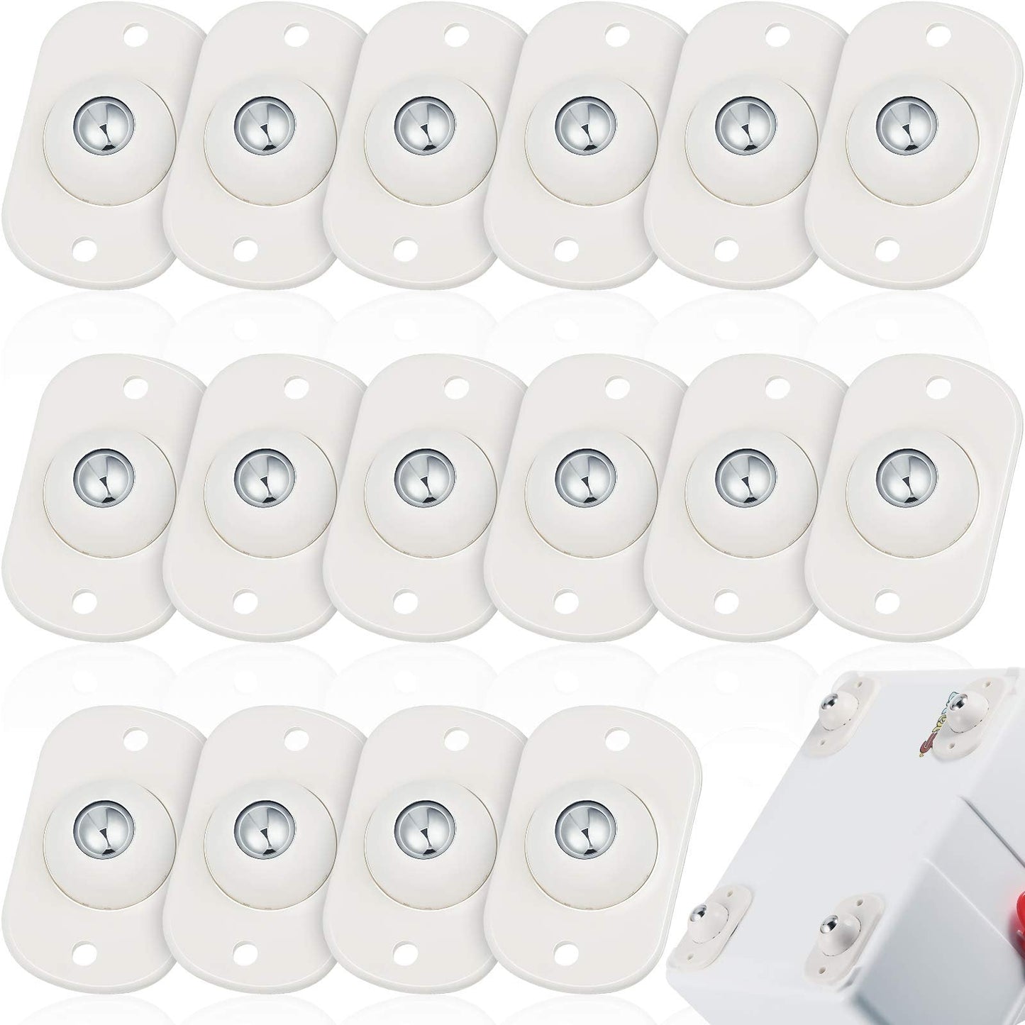 🔥🛞Stainless Steel Paste Universal Wheel– Drill-Free 360° Rolling Wheels