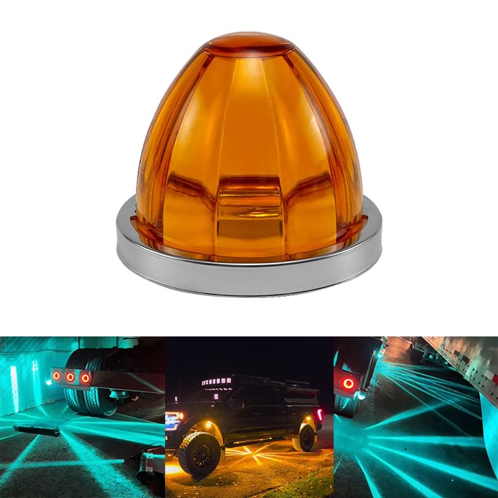 LED Watermelon Light Indicator Side Marker Signal Light Suitable For All Trucks, Trailers, Construction Vehicles, Pickup Trucks, Off-Road Vehicles, Etc.