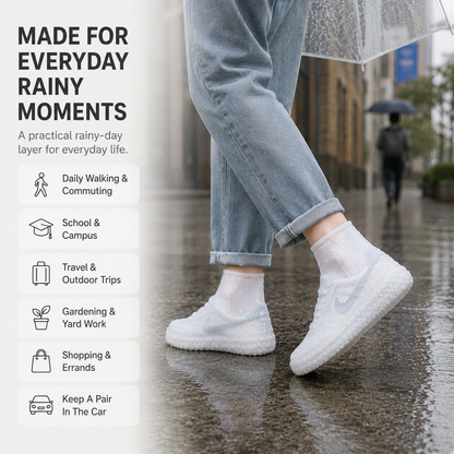 🔥 LAST DAY 40% OFF! 🌧️ Reusable Waterproof Shoe Covers – Foldable Rain & Mud Protectors👟