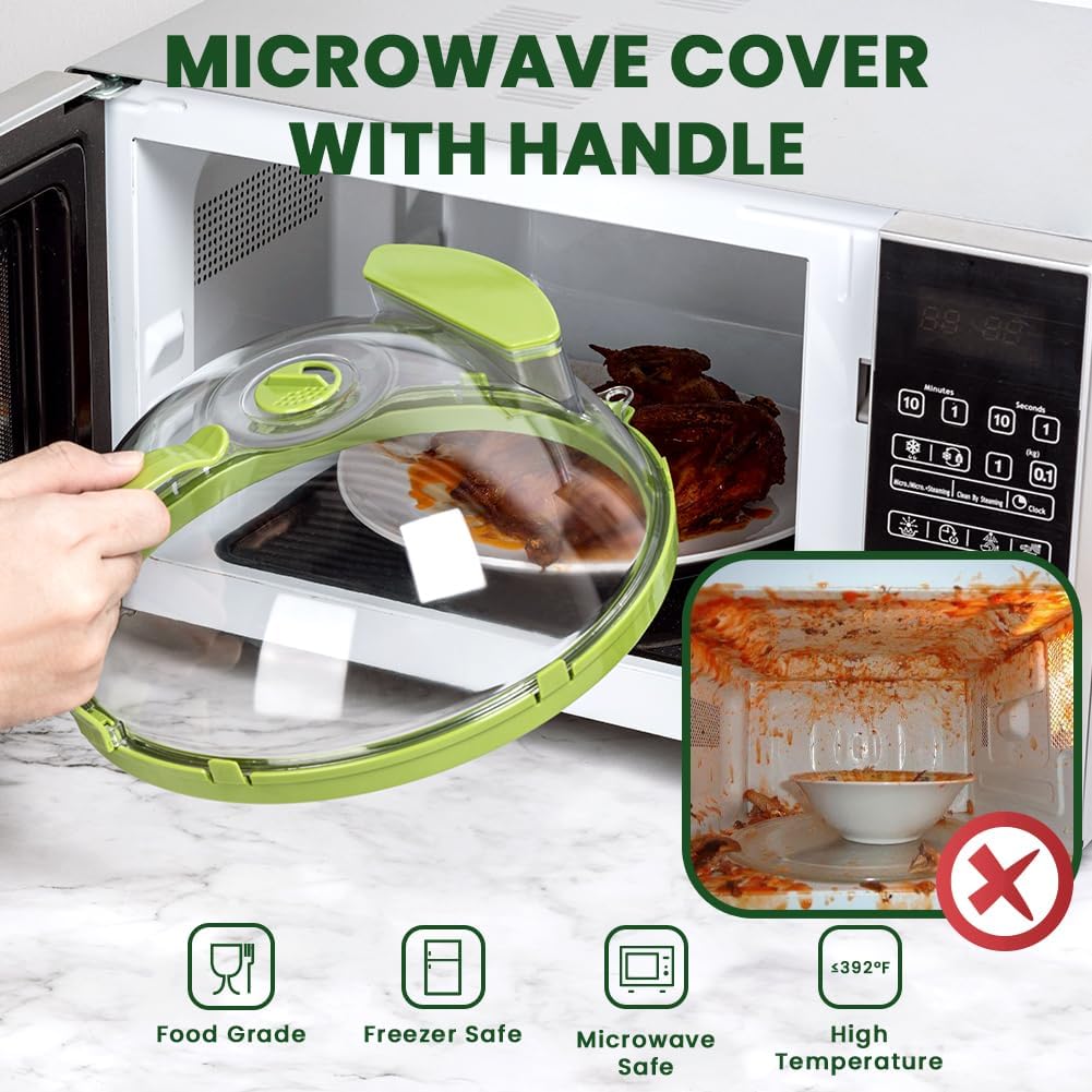 🏆Hot Sale 49% OFF⏳Microwave Splatter Cover for Food