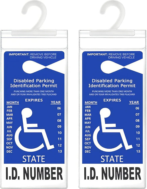🔥🚗 Handicap Parking Placard Holder（ 2 Pcak ）