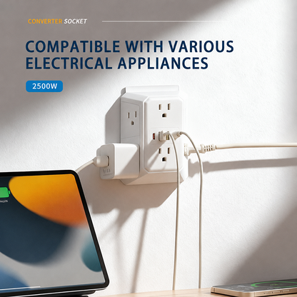 🔥Multi Plug 6-Outlet Extender