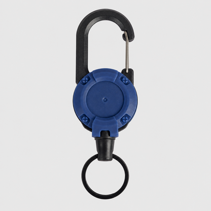 🔑Retractable Carabiner Keychain – 65cm steel lanyard, 100,000 pull cycles. Lightweight & sturdy.