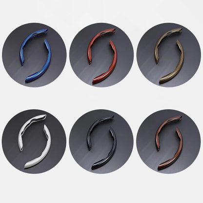 🎉Non-Slip Half Cover Car Steering Wheel Protector | Easy Clip On Installation