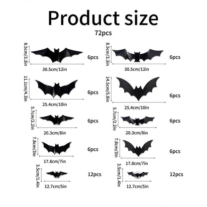 🔥🦇Halloween 3D Lighted LED Flashing Bats🎃