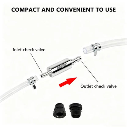 Car Brake Bleeder Hose Kit with One Way Check Valve,Durable Brake Fluid Bleeder Hoses Replacement