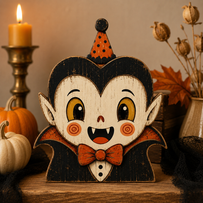 🎃 2026 Hot Sale Vintage Halloween Wooden Character Tabletop Decor 🔥