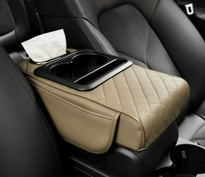 🚗 Multifunctional PU Leather Car Armrest Box Mat ✨