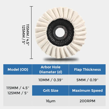 🎁Buy 2 Get 3 Free✨Wool Felt Flap Polishing Disc