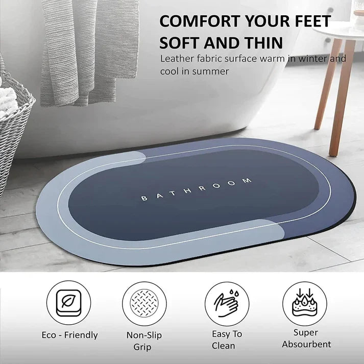 🔥Buy 2 Get 1 Free!💧 Super Absorbent Bathroom Floor Mat