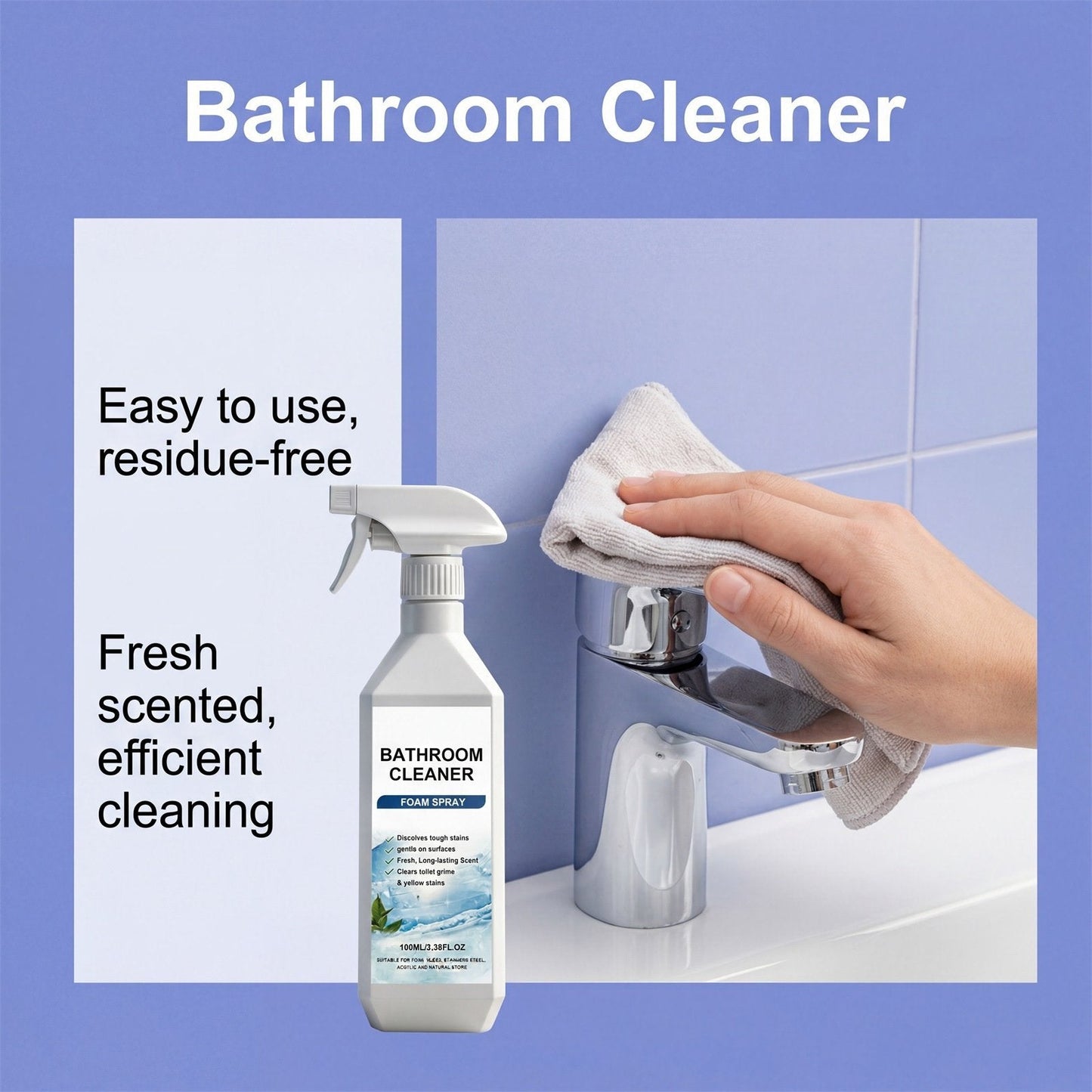 🔥Buy 2 Get 1 Free ✨ Bathroom Cleaner Special Offer🔥