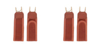 No Buckle Belt-Brown (2 pairs)