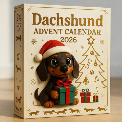 🎄HOT SALE 49% OFF🐾 2026 Dachshund Advent Calendar 🐶✨