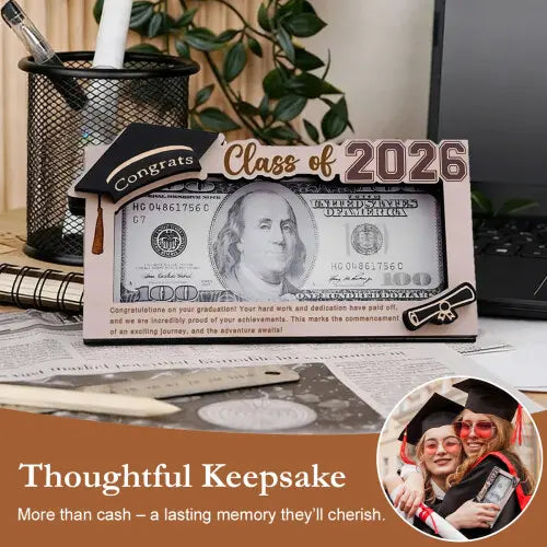 ⏰Ends Today: 50% OFF!👏Class of 2026 Graduation Money Holder – Stylish, Sentimental, Unforgettable