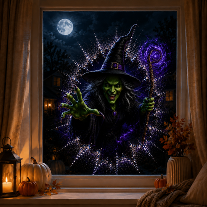 🎃 2026 Halloween Window Decals – 3D Crack Glass Spooky Decorations for a Haunted Halloween Scene