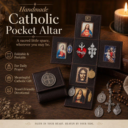 🙏 Limited-Time 49% OFF | Portable Catholic Altar ✝️ A Sacred Prayer Companion for Home & Travel