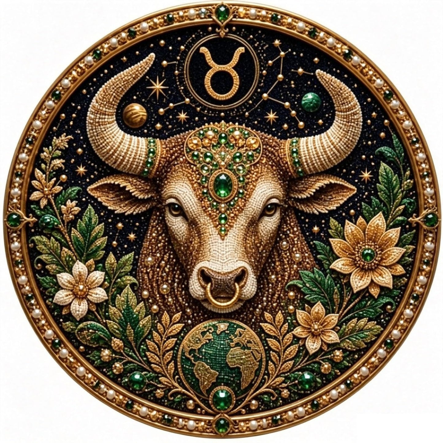 49% OFF – ✨ Premium 3D Pearl 12 Zodiac Signs Art Kit | Luxury Flocked Canvas with Scratch-Resistant Non-Fading Pearl Beads DIY Handmade Astrology Decor ♈🌙💎
