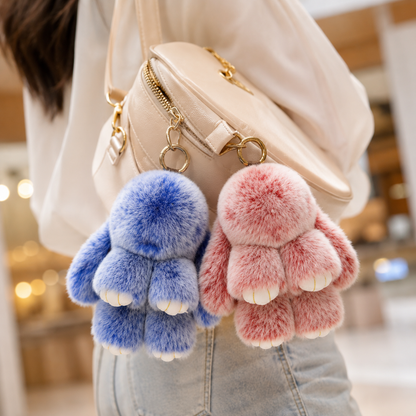 🐰 Handcrafted Soft Bunny Charm: Adorable Plush Rabbit Ornament 🎀