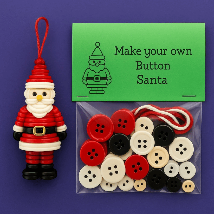 🔥Buy 1 Get 1 Free🎅☃️ DIY Button Ornament Kits