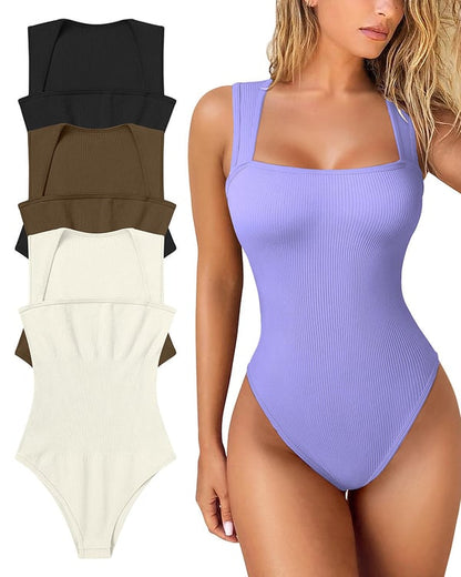🎁LAST DAY 49% OFF🎁Sleeveless Tummy Control Tank Tops Bodysuits