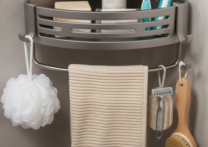 🏡Suction Cup Storage Rack — No Drilling Required, Instantly Adds Storage Space🛁