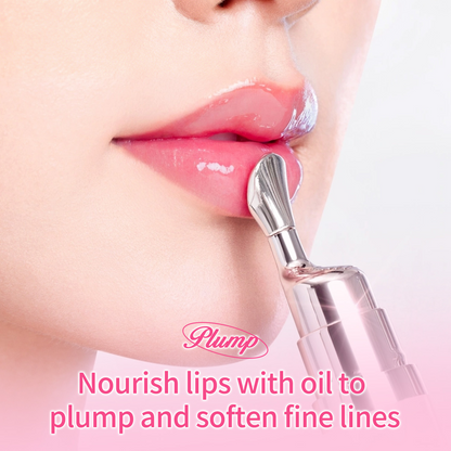 💄Mirror-Finish Lip Gloss Serum with Metal Massage Applicator💋