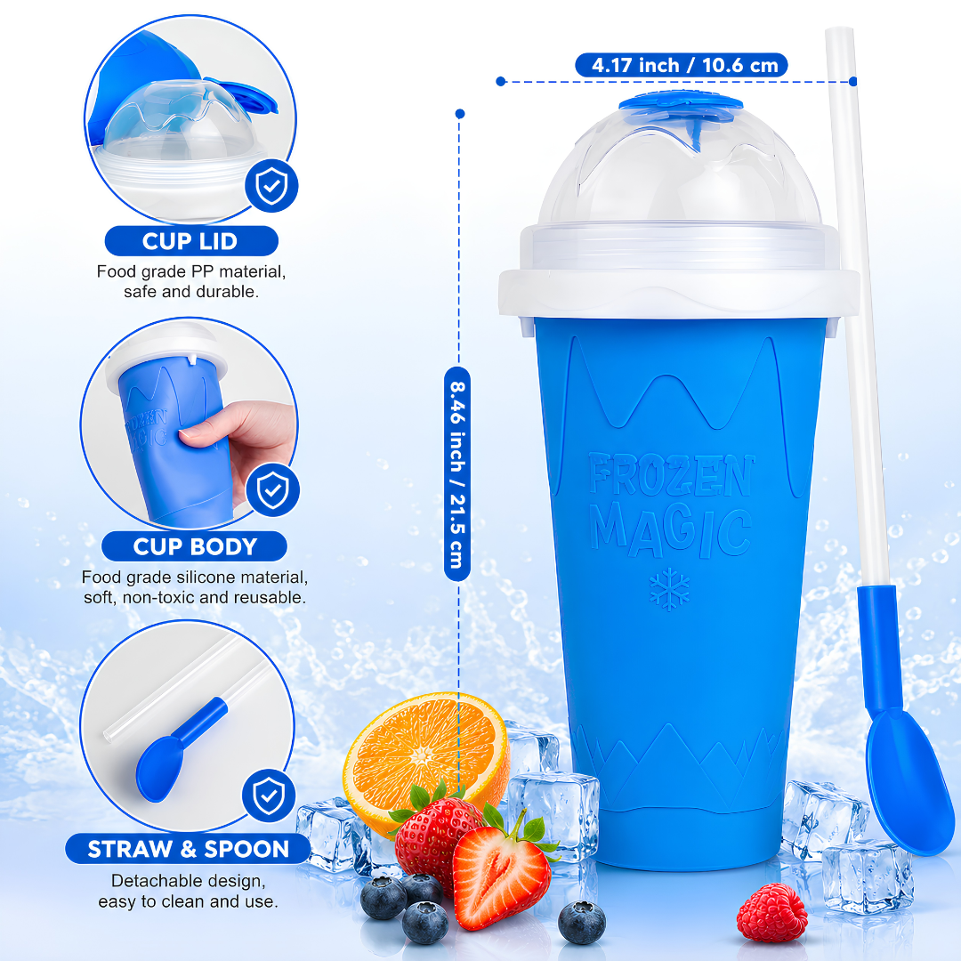 🔥 LAST DAY SALE 50% OFF 🔥 Magic Slushy Maker Cup ✨ Turn Any Drink Into A Slushie In Minutes